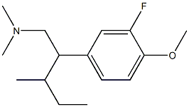 3-Fluoro-4-methoxy-N,N-dimethyl-β-(1-methylpropyl)benzeneethanamine Structure