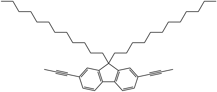 9 9-DIDODECYL-2 7-DI-1-PROPYNYL-9H-FLUO&,278176-12-8,结构式