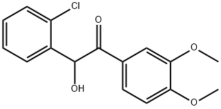 2''-Chloro-3,4-dimethoxybenzoin 化学構造式