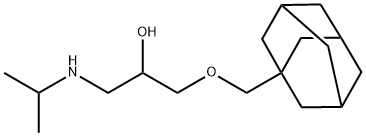 1-[(1-Methylethyl)amino]-3-(tricyclo[3.3.1.13,7]decan-1-ylmethoxy)-2-propanol Structure