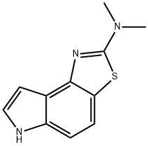 6H-Pyrrolo[3,2-e]benzothiazole,2-(dimethylamino)-(8CI) 结构式