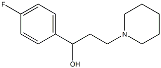 α-(p-Fluorophenyl)-1-piperidine-1-propanol Structure