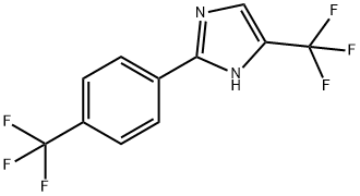 1H-IMidazole, 5-(trifluoroMethyl)-2-[4-(trifluoroMethyl)phenyl]- Structure
