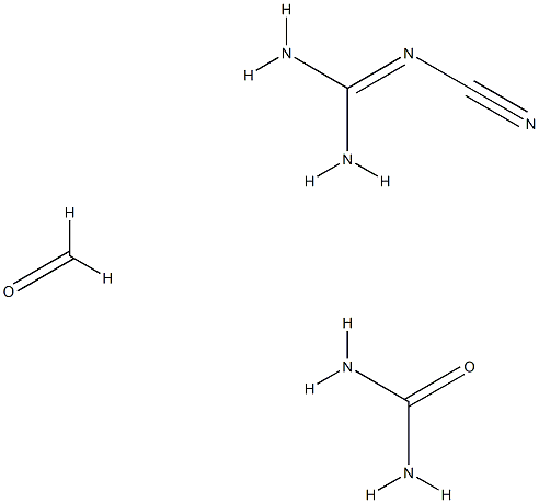 Urea, polymer with cyanoguanidine and formaldehyde Struktur