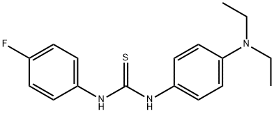 N-[4-(diethylamino)phenyl]-N'-(4-fluorophenyl)thiourea Struktur