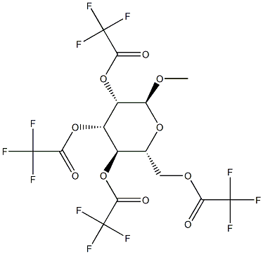 Methyl α-D-mannopyranoside tetrakis(trifluoroacetate) Structure