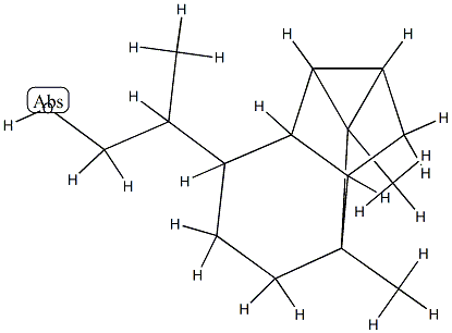 オクタヒドロ-β,1,7a-トリメチル-1,2,4-メテノ-1H-インデン-5-エタノール 化学構造式