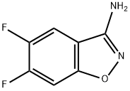 1,2-Benzisoxazol-3-amine,5,6-difluoro-(9CI) 化学構造式