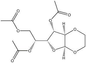 1-O,2-O-(1,2-Ethanediyl)-α-D-glucofuranose 3,5,6-triacetate Structure