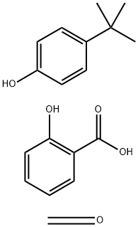 Benzoic acid, 2-hydroxy-, polymer with 4-(1,1-dimethylethyl)phenol and formaldehyde Structure