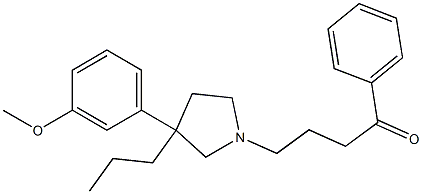 γ-[3-(m-Methoxyphenyl)-3-propyl-1-pyrrolidinyl]butyrophenone|