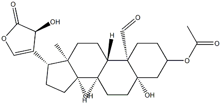 3-acetylstrophanthin Struktur