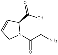 L-Proline, glycyl-3,4-didehydro- (9CI) 化学構造式