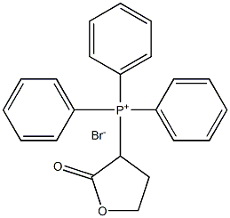 Phosphonium,triphenyl(tetrahydro-2-oxo-3-furanyl)-, bromide (1:1) Structure