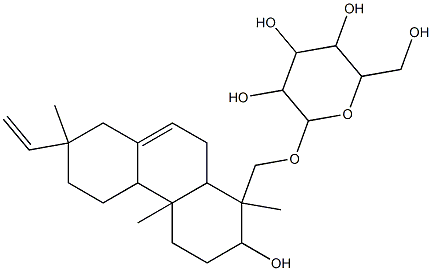 [(13S)-3β-Hydroxy-7,15-pimaradien-19-yl]β-D-altropyranoside Structure