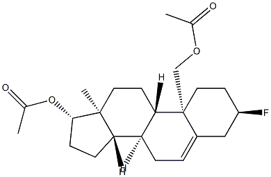 3α-Fluoroandrost-5-ene-17β,19-diol diacetate,28344-48-1,结构式