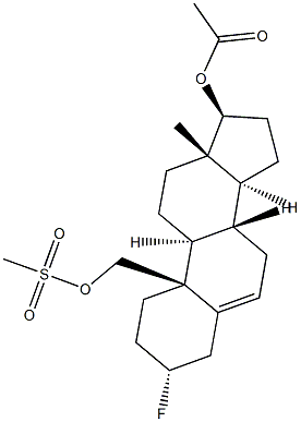 28344-52-7 3α-Fluoroandrost-5-ene-17β,19-diol 17-acetate 19-methanesulfonate