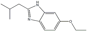 1H-Benzimidazole,5-ethoxy-2-(2-methylpropyl)-(9CI) Struktur