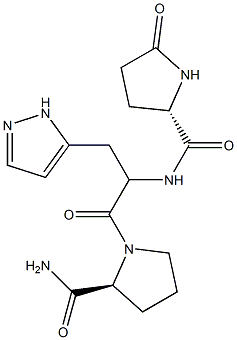 thyrotropin-releasing hormone, beta-(pyrazolyl-1)-Ala(2)- Structure