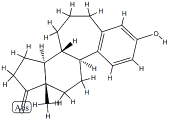 3-ヒドロキシ-B-ホモエストラ-1,3,5(10)-トリエン-17-オン 化学構造式