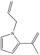 1H-Pyrrole,2-(1-methylethenyl)-1-(2-propenyl)-(9CI) Structure