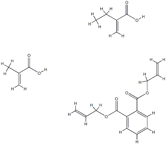 1,2-Benzenedicarboxylic acid, di-2-propenyl ester, polymer with ethyl 2-propenoate and 2-methyl-2-propenoic acid Structure