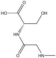 N-サルコシル-L-セリン 化学構造式