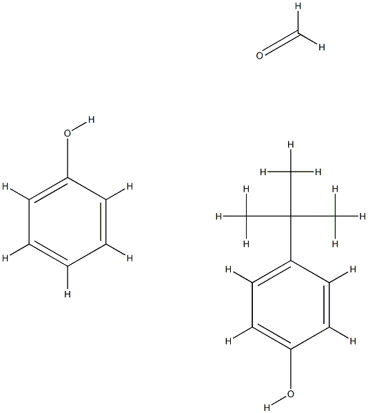 Formaldehyde, polymer with 4-(1,1-dimethylethyl)phenol and phenol Structure