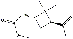 (1R)-3β-Isopropenyl-2,2-dimethylcyclobutane-1β-methanol acetate Structure