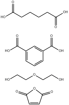 1,3-Benzenedicarboxylic acid, polymer with 2,5-furandione, hexanedioic acid and 2,2-oxybisethanol Structure
