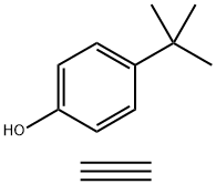 对叔丁基苯酚与乙炔的聚合物, 28514-92-3, 结构式