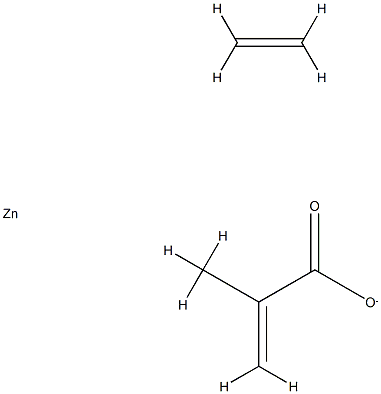 2-甲基丙烯酸、乙烯的聚合物锌盐,28516-43-0,结构式