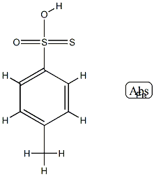 Benzenesulfonothioicacid, 4-methyl-, iron(3+) salt (3:1) Structure
