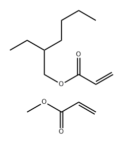 2-Propenoic acid, 2-ethylhexyl ester, polymer with methyl 2-propenoate 结构式