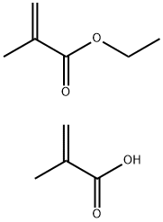 2-Propenoic acid, 2-methyl-, polymer with ethyl 2-methyl-2-propenoate Struktur