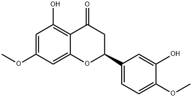 5,3'-ジヒドロキシ-7,4'-ジメトキシフラバノン 化学構造式