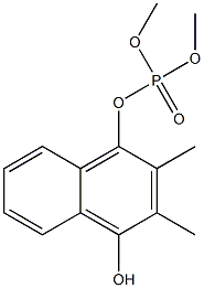 2,3-dimethyl-1,4-naphthoquinol-1-dimethylphosphate 化学構造式