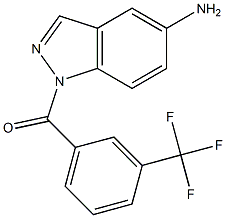 1-(α,α,α-Trifluoro-m-toluoyl)-1H-indazol-5-amine Structure