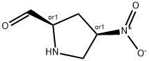 2-Pyrrolidinecarboxaldehyde, 4-nitro-, (2R,4R)-rel- (9CI) Structure
