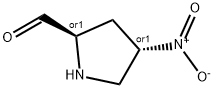 2-Pyrrolidinecarboxaldehyde, 4-nitro-, (2R,4S)-rel- (9CI) Structure