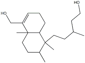 1,2,3,4,4a,7,8,8a-Octahydro-5-(hydroxymethyl)-γ,1,2,4a-tetramethyl-1-naphthalene-1-pentanol,28644-71-5,结构式