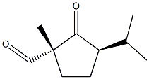 Cyclopentanecarboxaldehyde, 1-methyl-3-(1-methylethyl)-2-oxo-, (1R,3R)-rel- (9CI),286458-59-1,结构式