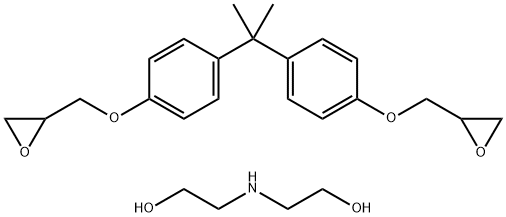 Ethanol, 2,2'-iminobis-, polymer with 2,2'-[(1-methylethylidene) bis(4,1-phenyleneoxymethylene)]bis[oxirane] Struktur