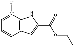 1H-Pyrrolo[2,3-b]pyridine-2-carboxylic acid, ethyl ester, 7-oxide 化学構造式