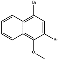 (Naphthalene, 2,4-dibroMo-1-Methoxy- 化学構造式