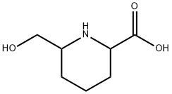 2-Piperidinecarboxylicacid,6-(hydroxymethyl)-(9CI) Struktur