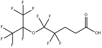 5-(HEPTAFLUOROISOPROPOXY)-4,4,5,5-TETRAFLUOROPROPIONIC ACID 化学構造式