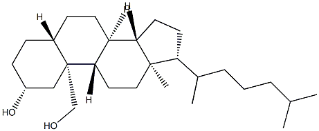 5α-Cholestane-2α,19-diol,28809-54-3,结构式