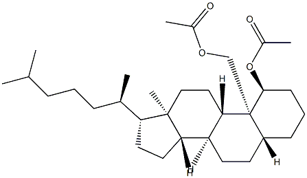 5α-Cholestane-1α,19-diol diacetate,28809-57-6,结构式