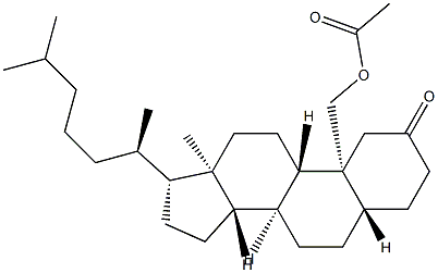 19-Acetyloxy-5α-cholestan-2-one Struktur